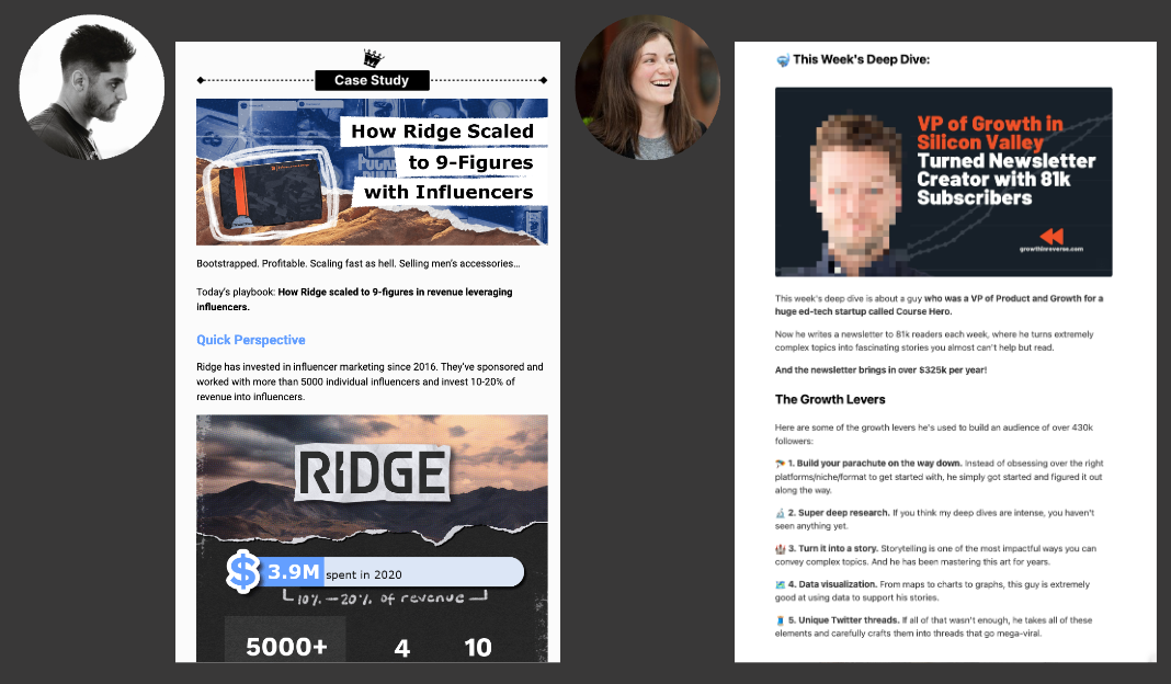 Weekly Case Study Newsletters